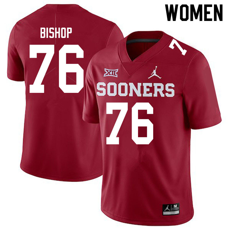 Women #76 Dalton Bishop Oklahoma Sooners Jordan Brand College Football Jerseys Sale-Crimson